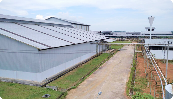 製造工場の屋根遮熱塗装